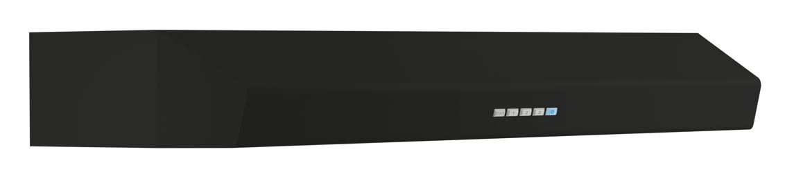 Zephyr Core Collection Breeze II 30" Black Under Cabinet Range Hood ...