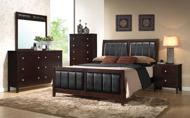 Coaster® Carlton 5-Piece Cappuccino King Bedroom Set