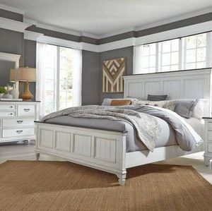 Liberty Allyson Park 3-Piece Wire Brushed White California King Bedroom Set