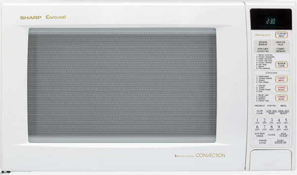 Sharp® Carousel Countertop Convection Microwave Oven-White