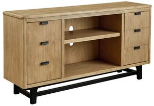 Signature Design by Ashley® Freslowe Light Brown/Black Large TV Stand