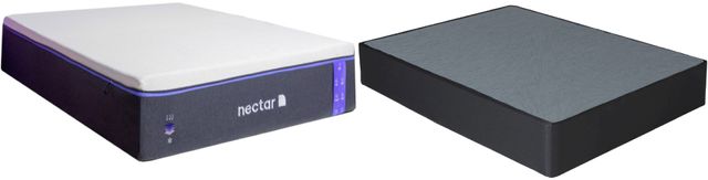 Nectar Premier 13" Memory Foam Twin XL Mattress in a Box and Foundation Set 0