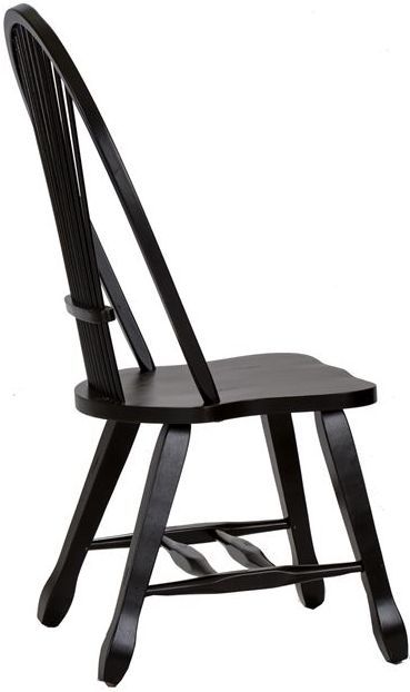 Liberty Furniture Treasures Bow Back Side Chair-Black 5