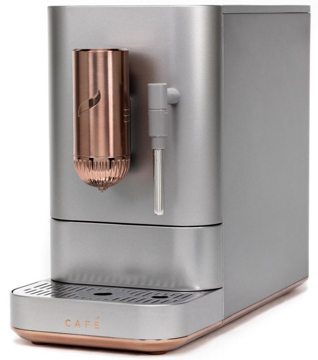 Café™ AFFETTO Steel Silver Automatic Espresso Machine and Frother-3