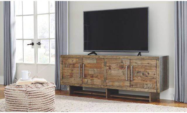 Signature Design by Ashley® Mozanburg Rustic Brown 72" Extra Large TV Stand 2