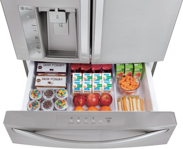LG 22.7 Cu. Ft. Stainless Steel Counter Depth French Door Refrigerator 5