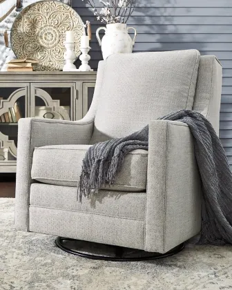 Signature Design by Ashley® Kambria Frost Swivel Glider Accent Chair 6