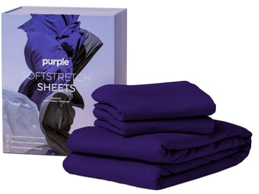 Purple® SoftStretch Deep Purple Queen Sheet Set-10-38-22847 | Big Sandy ...