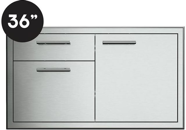 XO 36" Stainless Look Outdoor Single Roll Out Door and Drawer-1