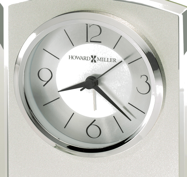 Howard Miller® Glamour Clear Glass Tabletop Clock 1