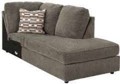 Signature Design by Ashley® O'Phannon Taupe Upholstered Right-Arm Facing Corner Chaise