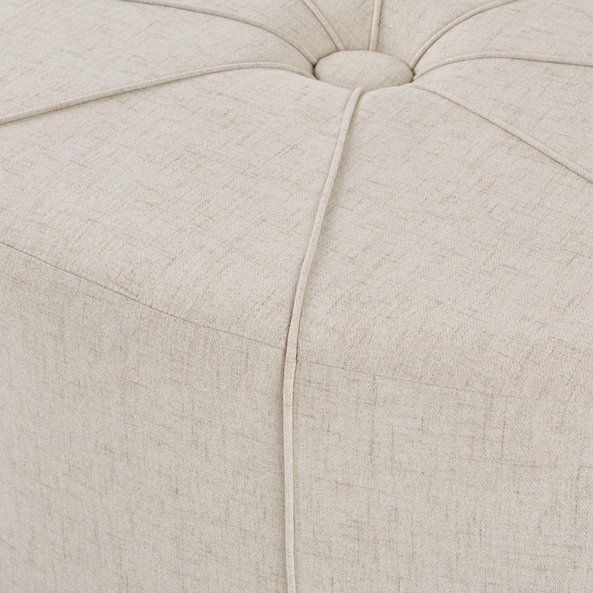 Telly oval tufted store cocktail ottoman