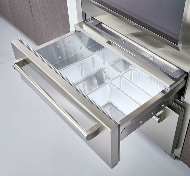 Sub-Zero® PRO Series 22.7 Cu. Ft. Stainless Steel Frame Bottom Freezer Refrigerator 6