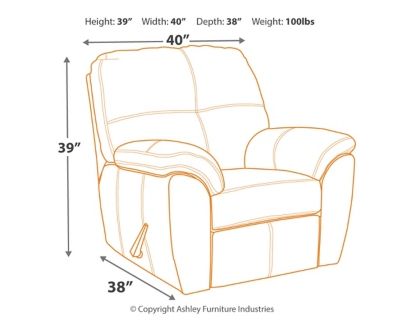 Signature Design by Ashley® Gregale Coffee Rocker Recliner 5