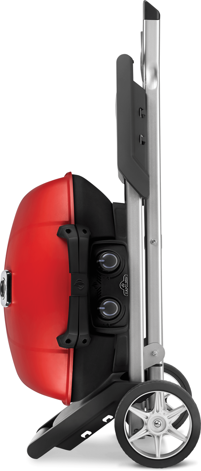 Napoleon TravelQ™ 285X Red Portable Propane Gas Grill with Scissor Cart 3
