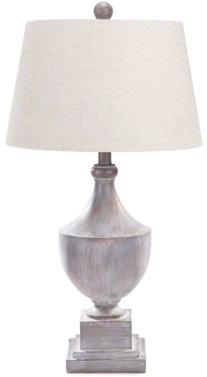 Surya Eleanor Gray Washed Traditional Table Lamp 0