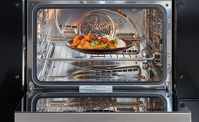Wolf® M Series 30" Black Contemporary Single Electric Steam Wall Oven 24