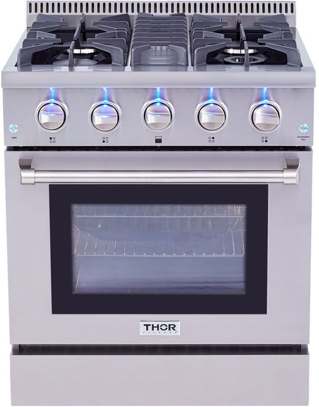 Thor Kitchen® 30" Stainless Steel Pro Style Gas Range-1