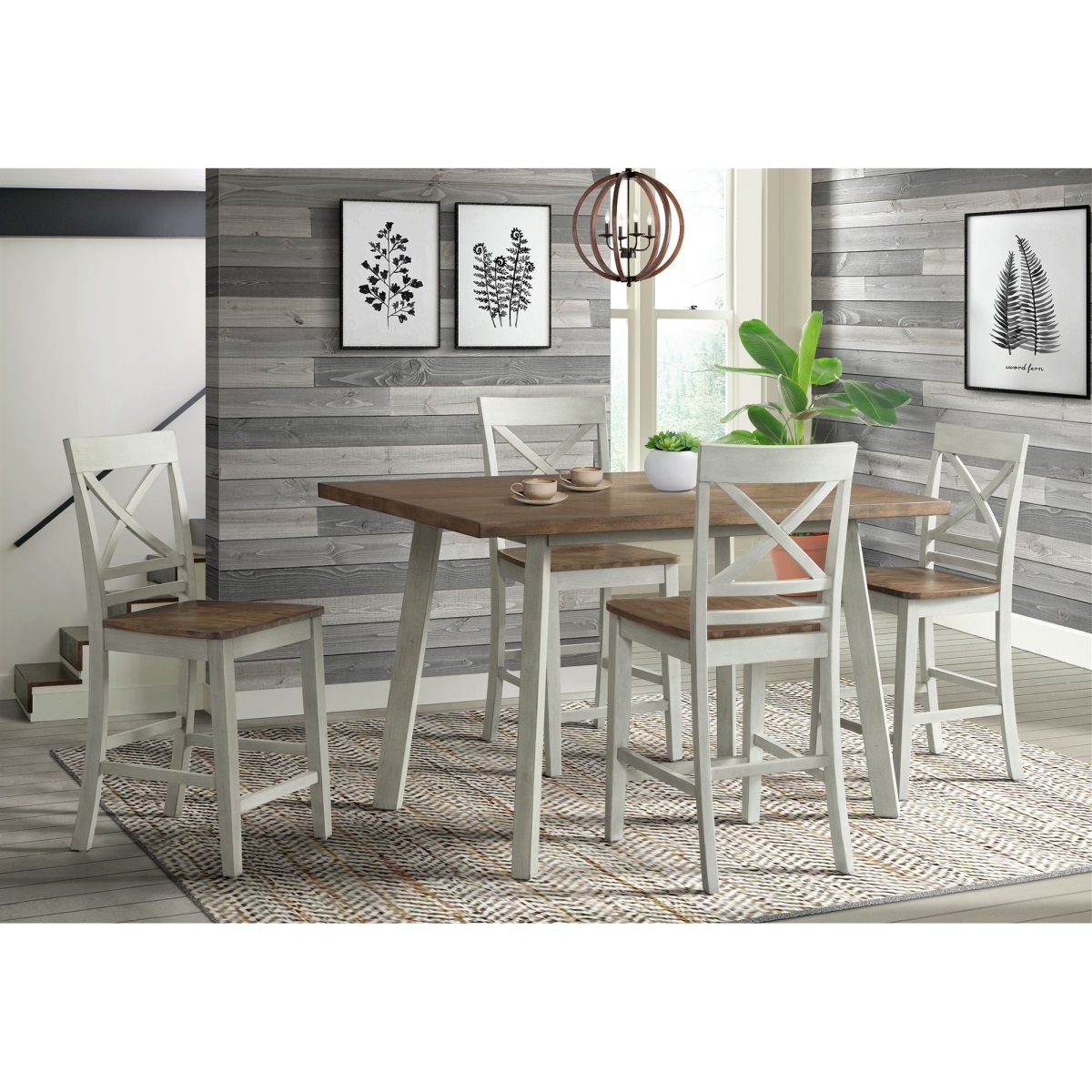 Elements El Paso 5-Piece Counter Height Dining Set