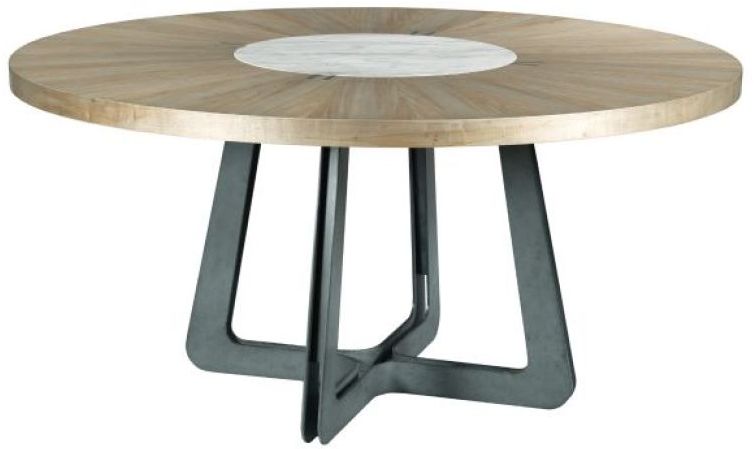 American Drew® AD Modern Synergy Concentric Round Dining Table Complete
