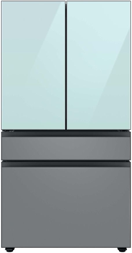 Samsung Bespoke 36" Matte Grey Glass French Door Refrigerator Bottom Panel 9