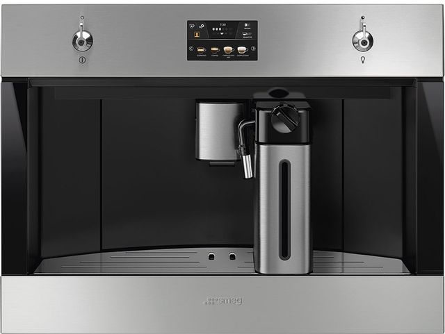 Smeg Classic 24" Fingerprint-Proof Stainless Steel Fully Automatic Coffee System