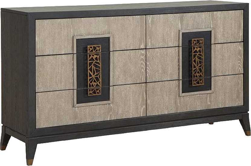 Magnussen Home® Ryker Coventry Gray/Nocturn Black Dresser | Wood's ...