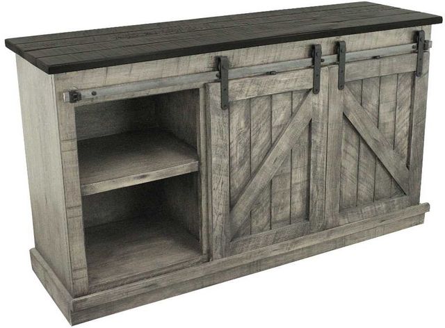 American Heartland Manufacturing Rustic Two Tone 57" Quaint TV Stand