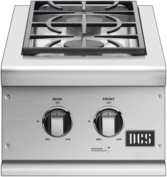DCS 15" Brushed Stainless Steel Double Side Burner 0