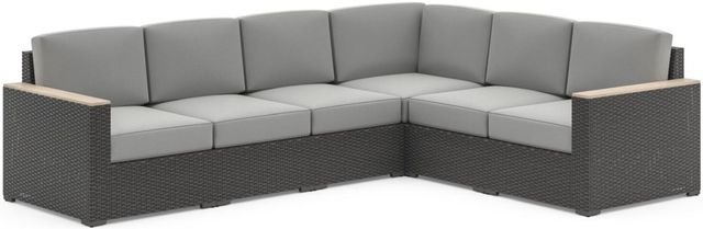 homestyles® Boca Raton Brown Outdoor 6 Seat Sectional-0