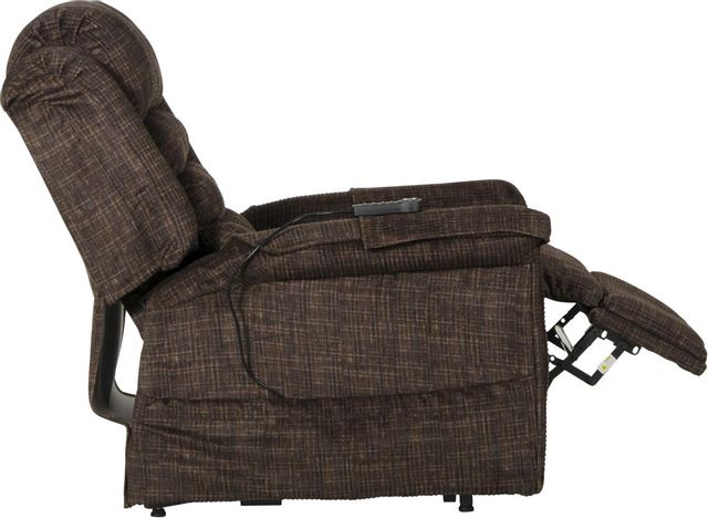 Catnapper® Soother Chocolate Power Lift Full Lay-Out Chaise Recliner with Heat & Massage 7