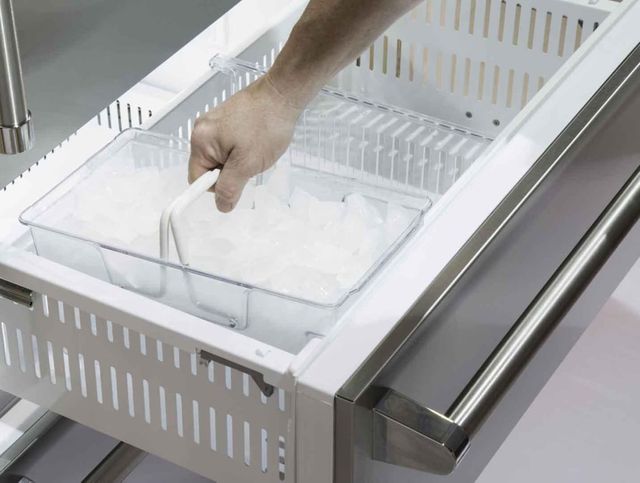 Viking® 7 Series 20.0 Cu. Ft. Damascus Grey Professional Built In Left Hinge Bottom Freezer Refrigerator 2