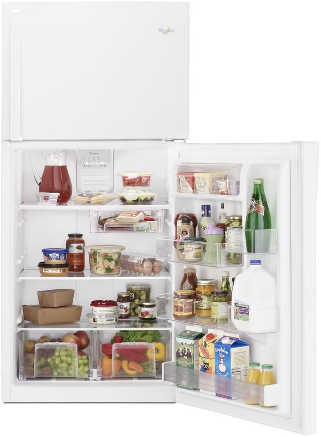 Whirlpool® 19.1 Cu. Ft. Monochromatic Stainless Steel Top Freezer Refrigerator 31