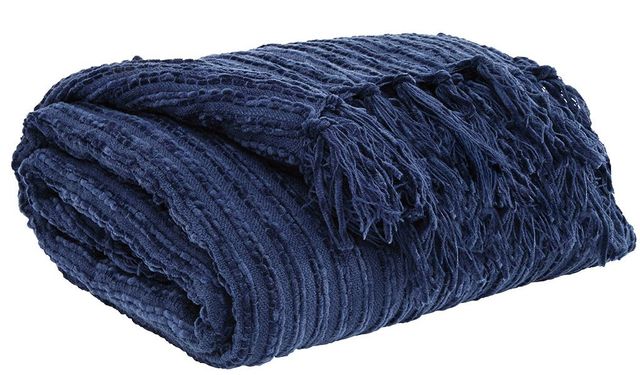 Signature Design by Ashley® Noland Navy Set of 3 Throws 0