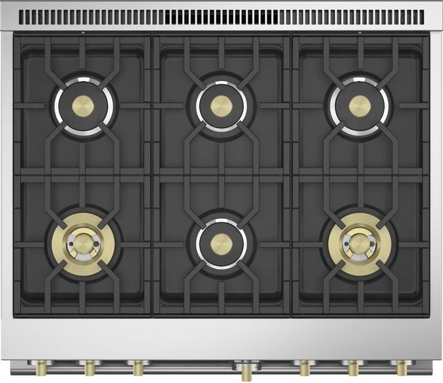 Monogram® Statement Collection 36" Stainless Steel Pro Style Dual Fuel Range-3