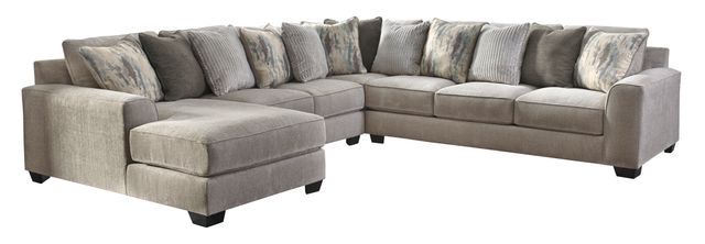 Benchcraft® Ardsley 4-Piece Pewter Sectional 0