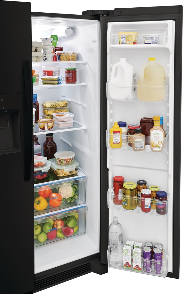 Frigidaire® 25.6 Cu. Ft. Black Side-by-Side Refrigerator | Beeson's ...