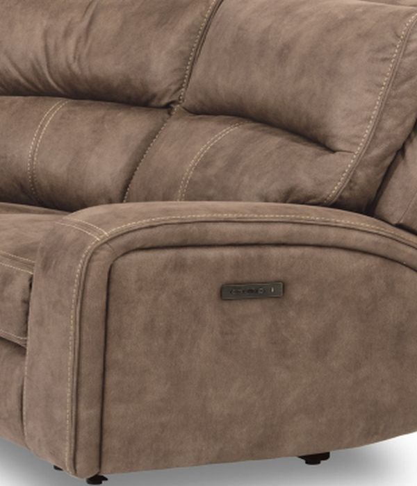Flexsteel® Nirvana Saddle Power Reclining Sectional with Power Headrests 6