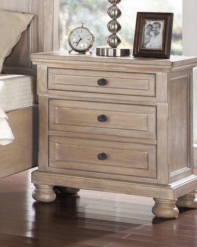 New Classic® Home Furnishings Allegra Pewter Nightstand | Bob Mills ...