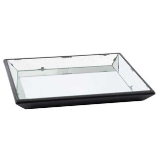 A & B Home Mirrored Large Square Tray