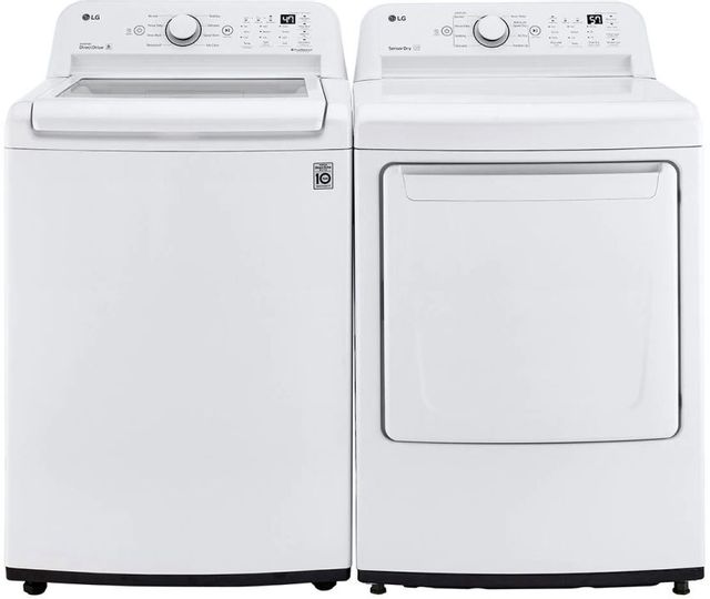 LG 7.3 Cu. Ft. White Front Load Electric Dryer 8