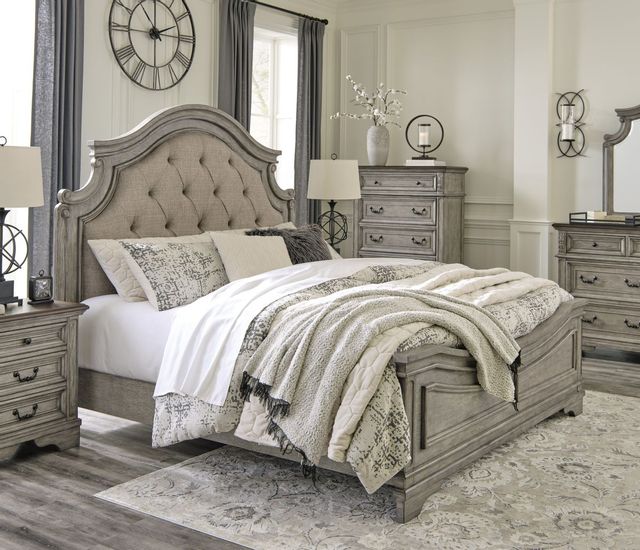 Signature Design by Ashley® Lodenbay Antique Gray Queen Panel Bed 6