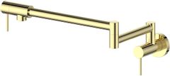 ZLINE Gemini Polished Gold Deck-Mounted Pot Filler