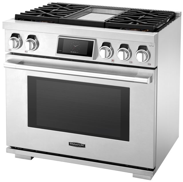 Signature Kitchen Suite 36" Stainless Steel Pro Style Dual Fuel Range 3