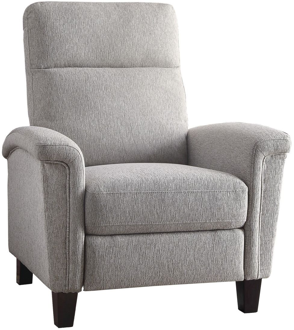 gray push back recliner