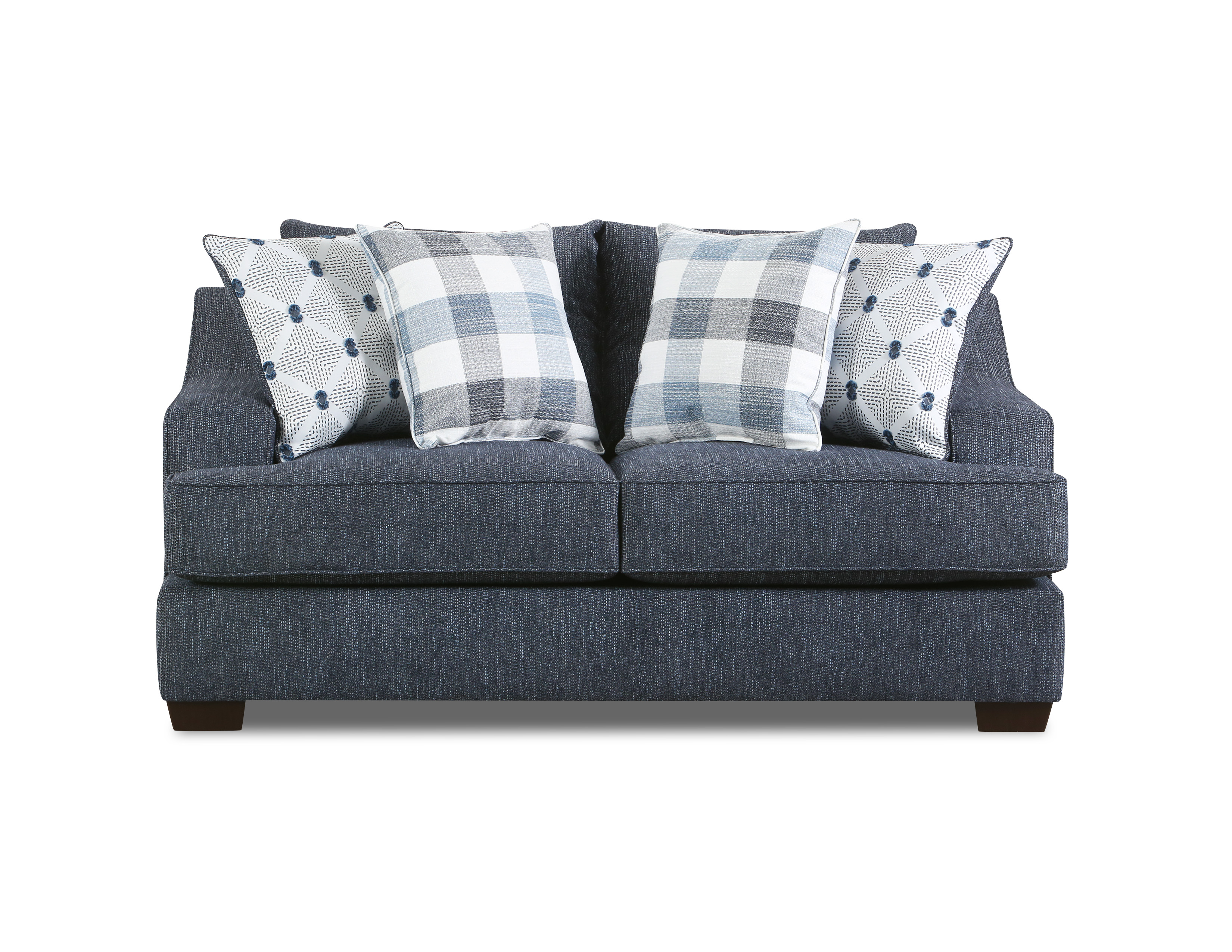 Indigo Loveseat with Pocketed Coil Cushions