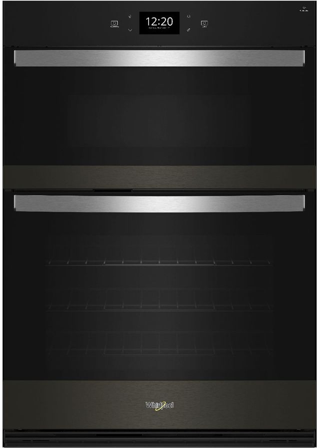 Whirlpool® 30" Black Stainless Steel Oven/Micro Combo Electric Wall Oven