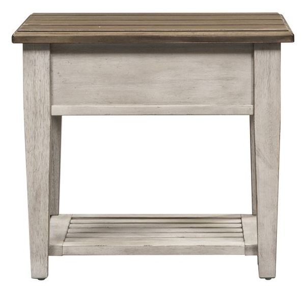 Liberty Furniture Heartland Antique White Drawer End Table-1