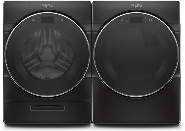 Whirlpool® 7.4 Cu. Ft. Black Shadow Front Load Gas Dryer 2