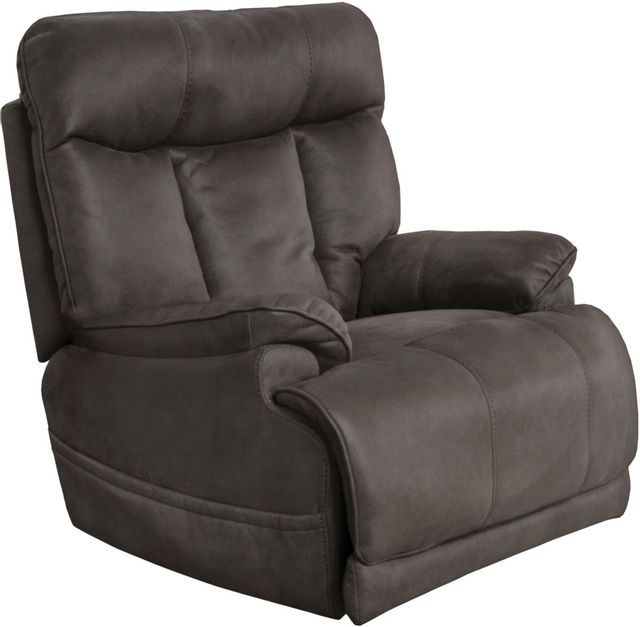 Catnapper® Anders Charcoal Power Lay Flat Recliner with Power Headrest/Lumbar & Extended Ottoman 0